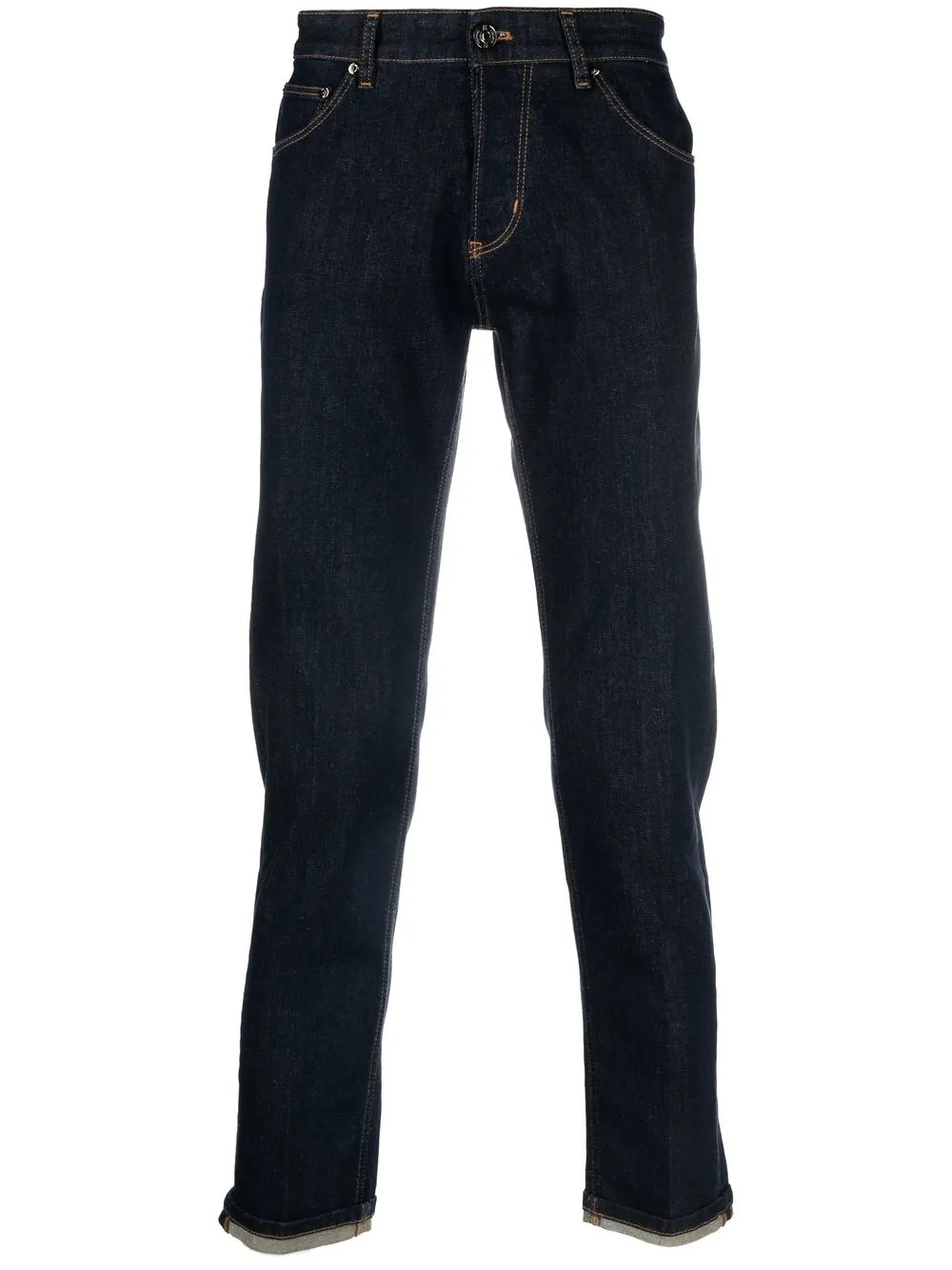 Pt Torino Mid-rise Tapered-leg Jeans In Blue
