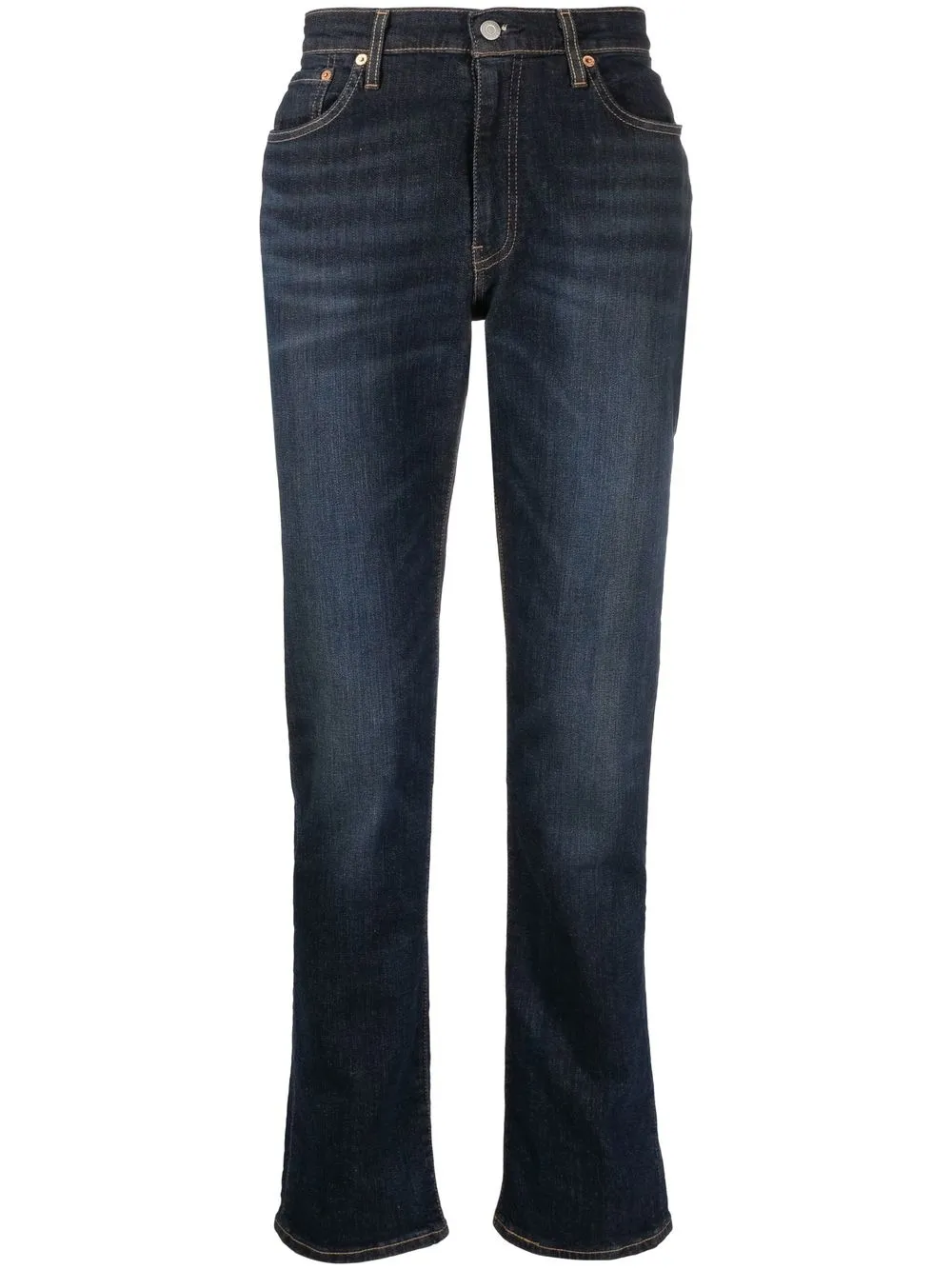 

Levi's logo-patch straight-leg jeans - Blue