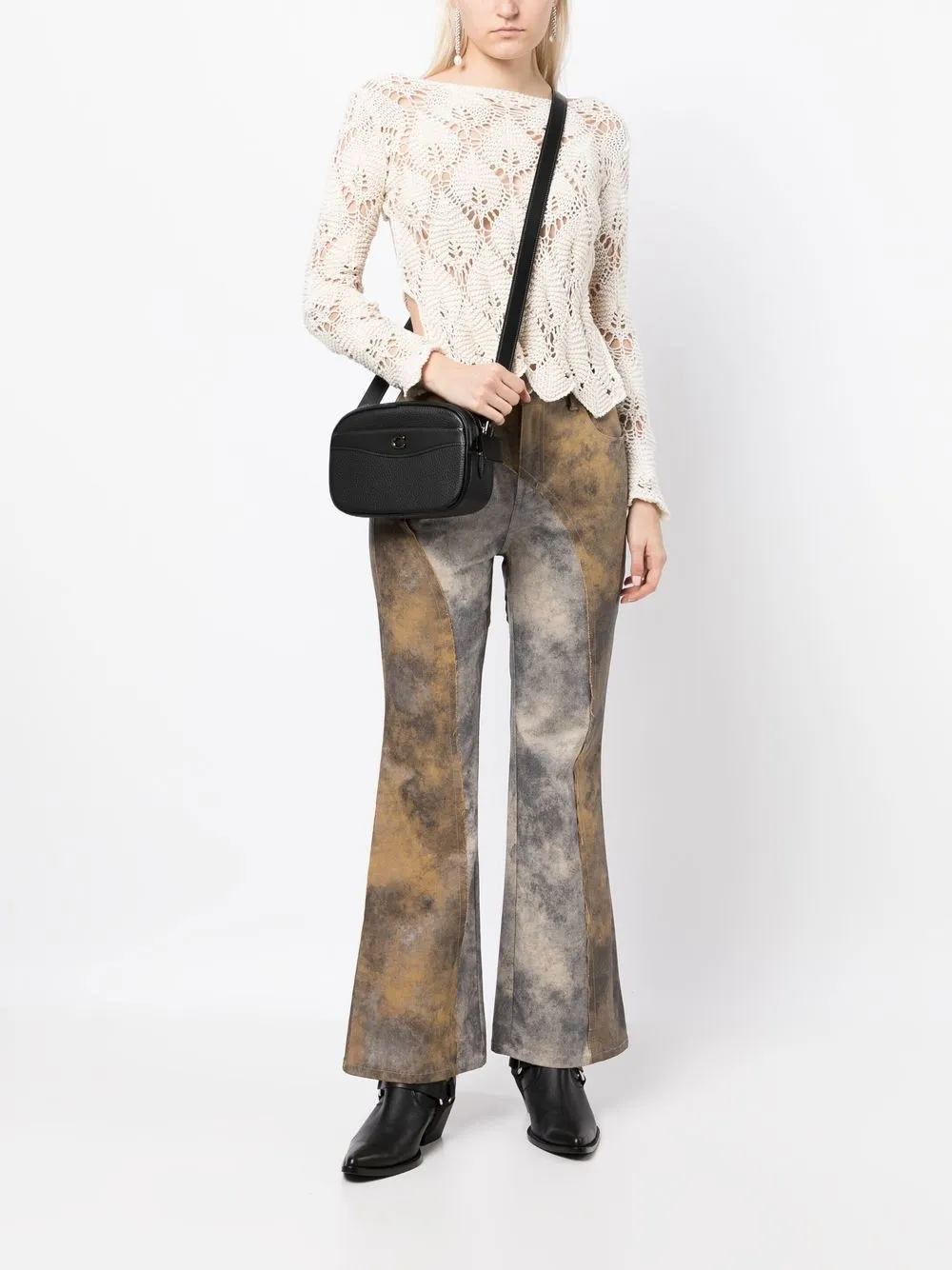 Coach Cameratas met logoplakkaat - Zwart
