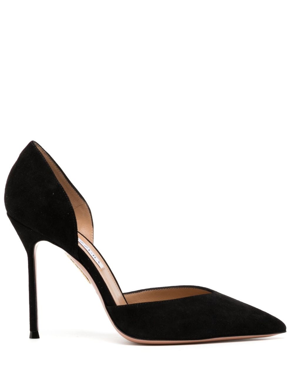 Aquazzura Uptown 100mm Pointed-toe Pumps In Schwarz