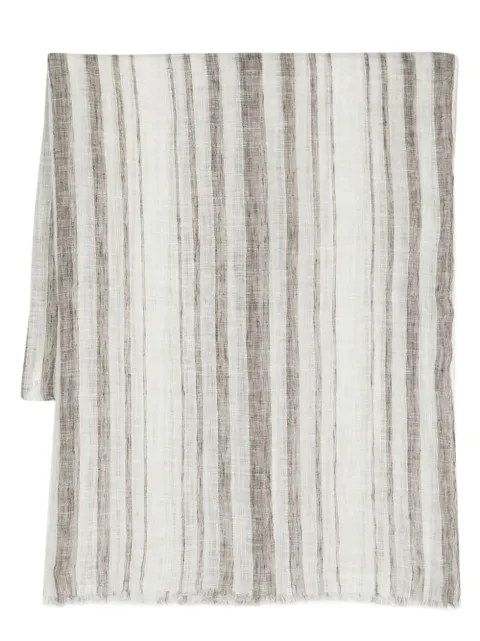 Brunello Cucinelli frayed lightweight scarf