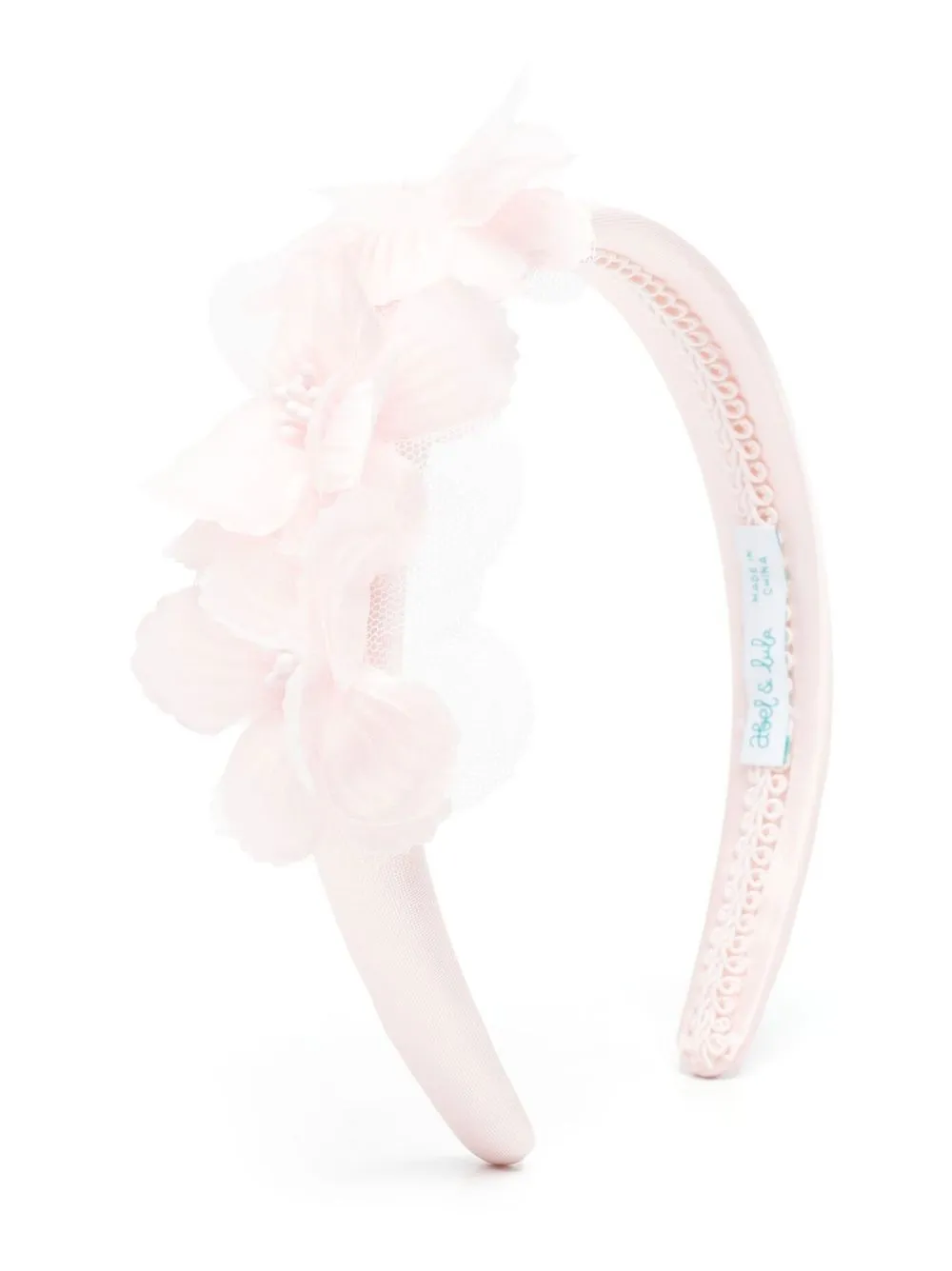 Abel & Lula Kids' Floral Motif Headband In 粉色