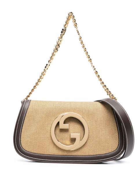 Gucci logo标牌细节手提包