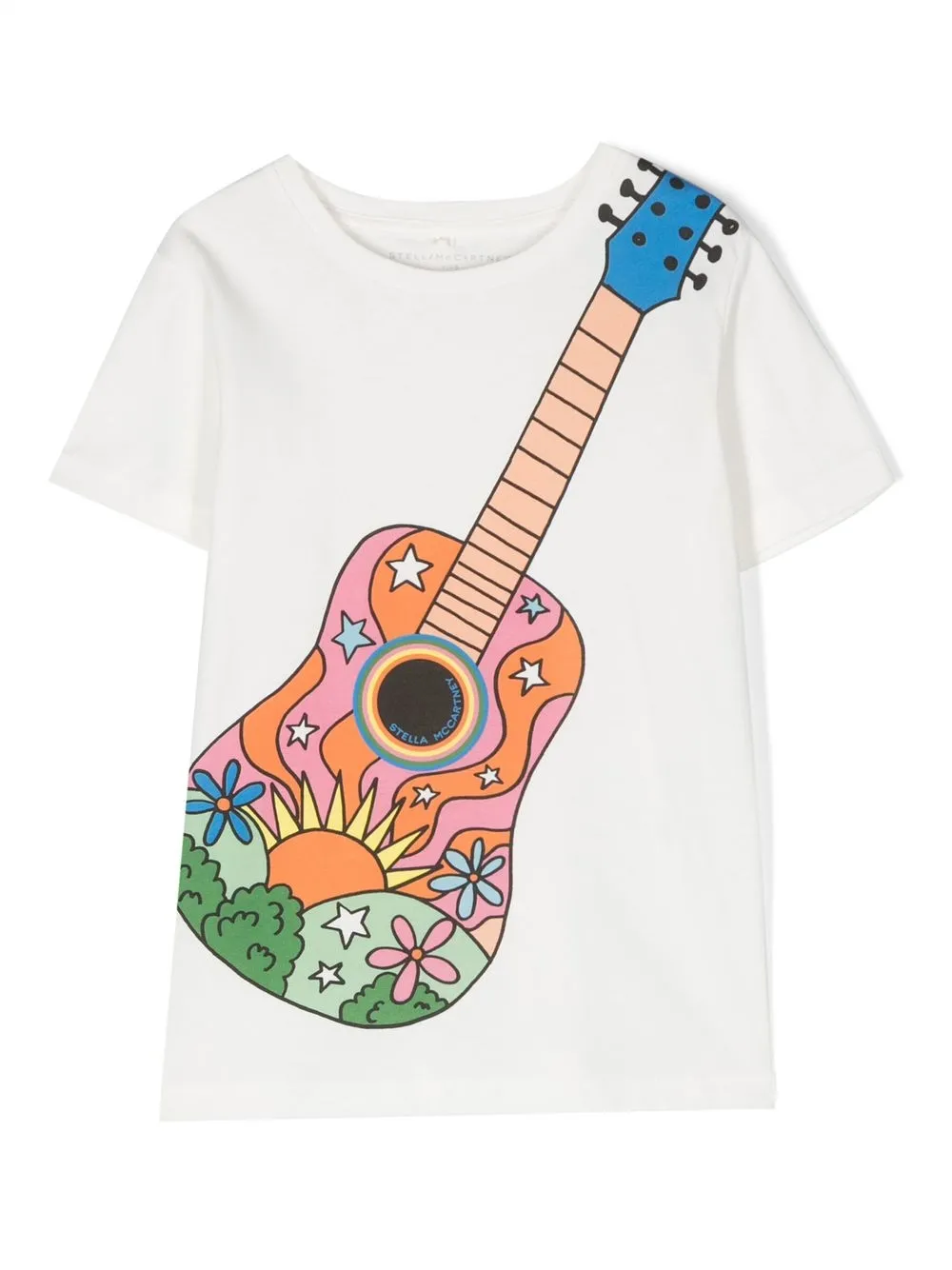 

Stella McCartney Kids guitar-print short-sleeve T-shirt - Neutrals