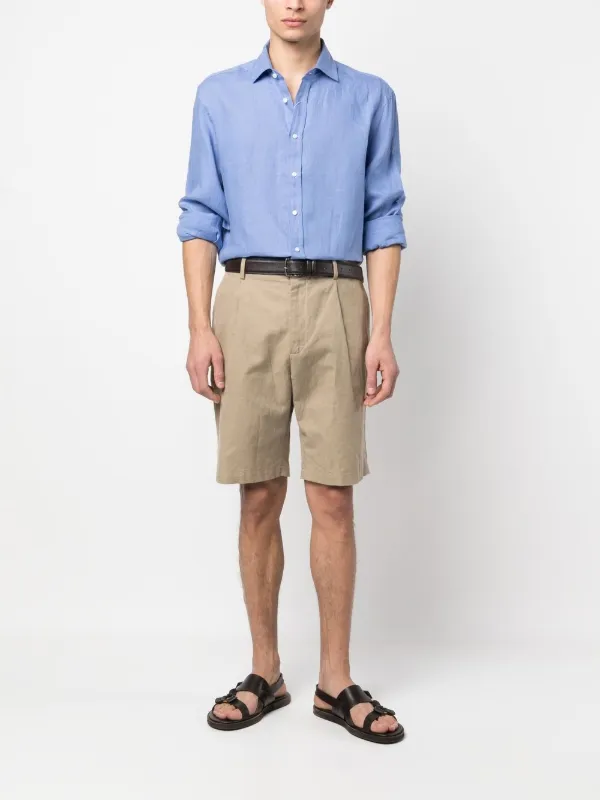 Ralph Lauren Purple Label リネンシャツ Ralph Lauren Purple Label Men's Linen Shirt | Neiman Marcus