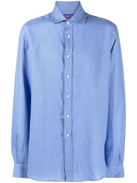 Ralph Lauren Purple Label long-sleeved linen shirt