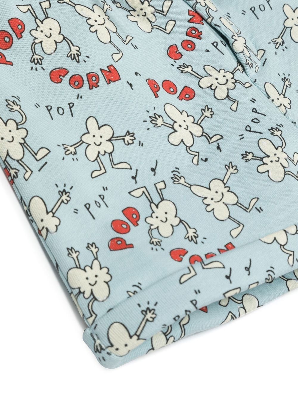 Stella Mccartney Babies' Popcorn-print Cotton Shorts In Light Blue