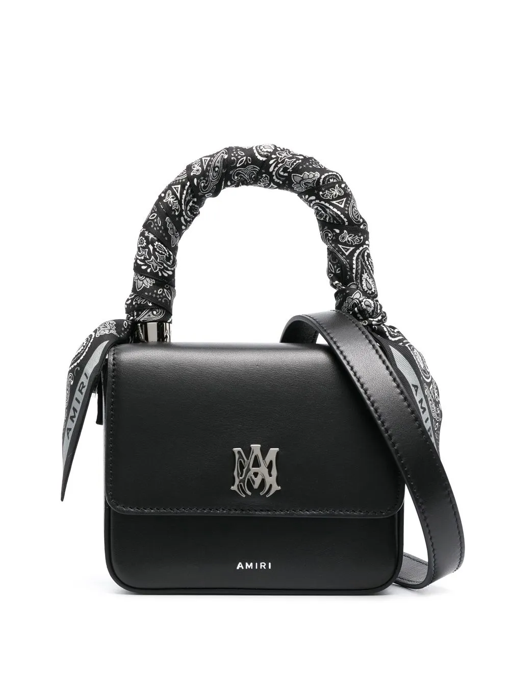 

AMIRI Micro M.A. leather mini bag - Black