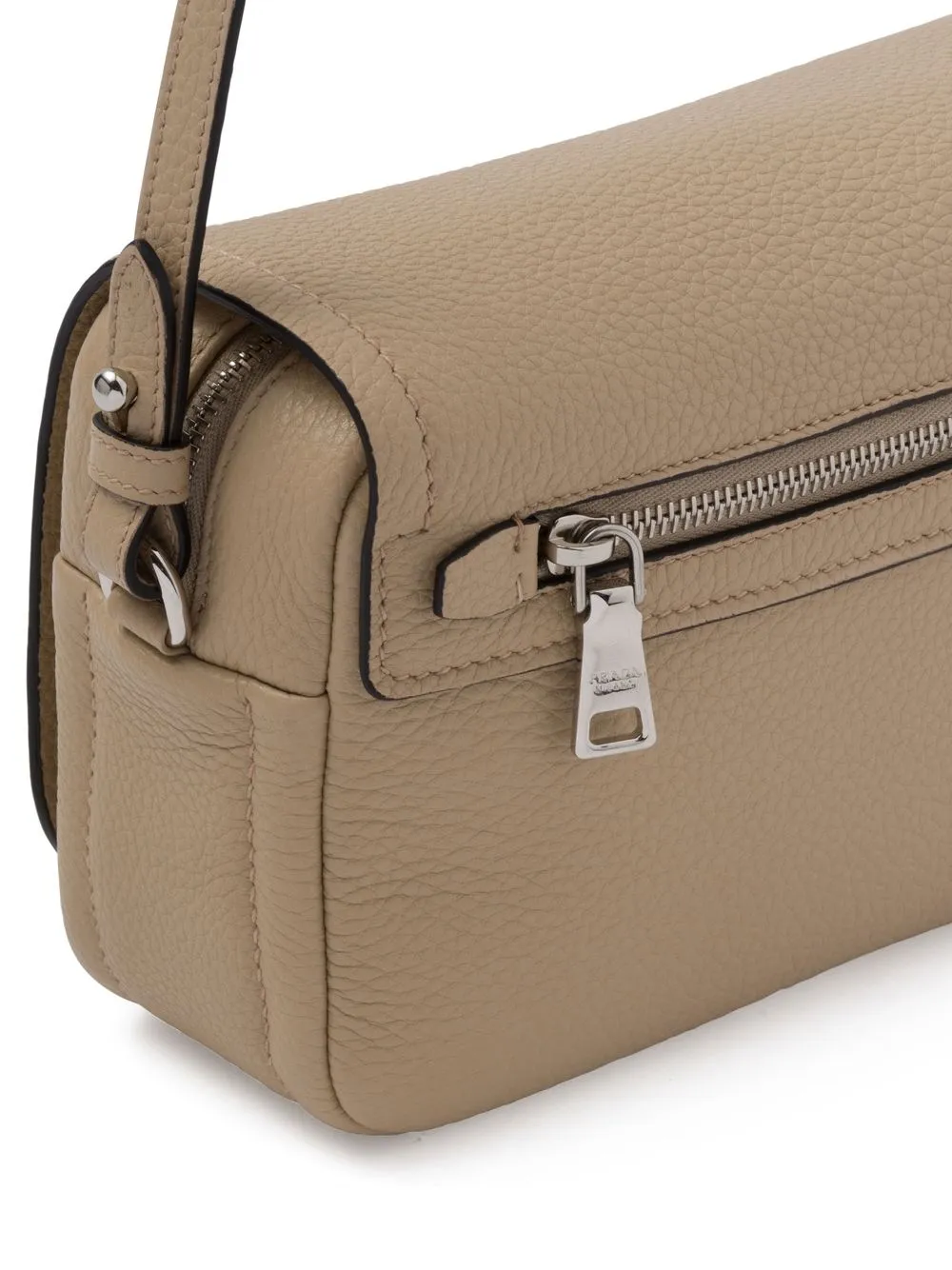 Prada logoplaque Leather Shoulder Bag Farfetch