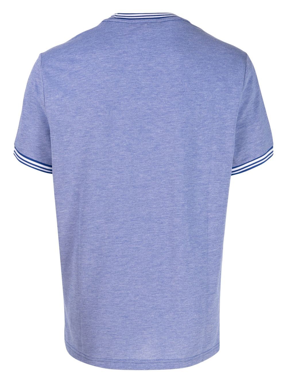 Michael Kors T-shirt met geborduurd logo - Blauw