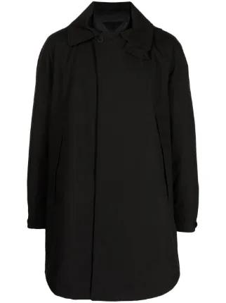 Michael Kors Hooded Layered Peacoat Black FARFETCH AZ