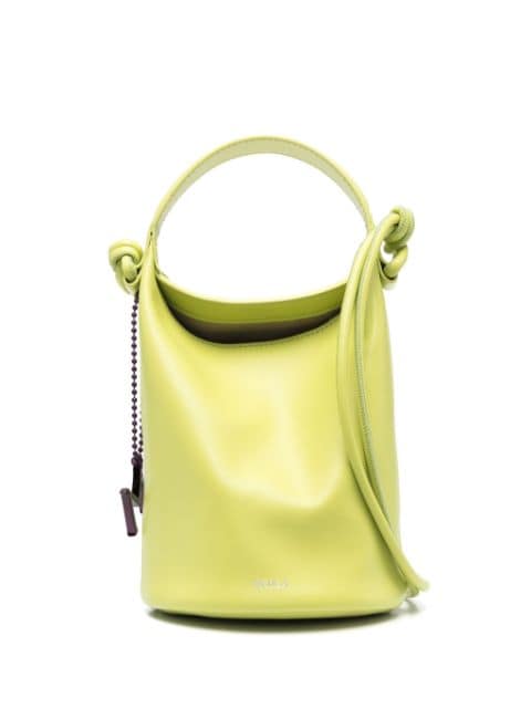 Medea - logo-charm leather bucket bag