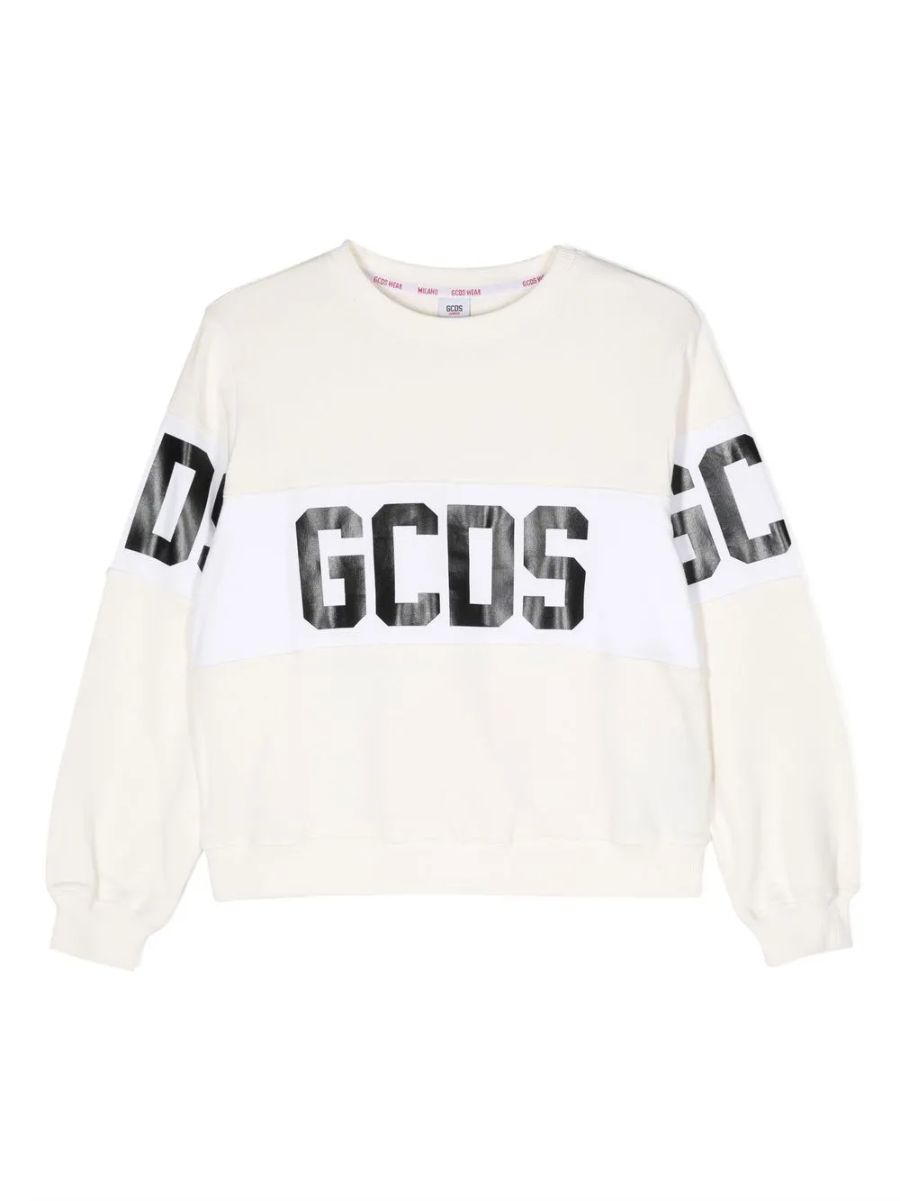 

Gcds Kids logo-print detail sweatshirt - White