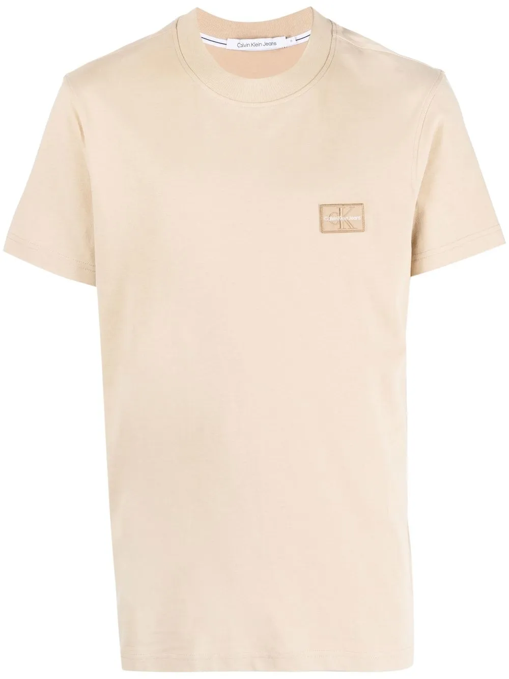 

Calvin Klein Jeans chest logo-patch detail T-shirt - Neutrals