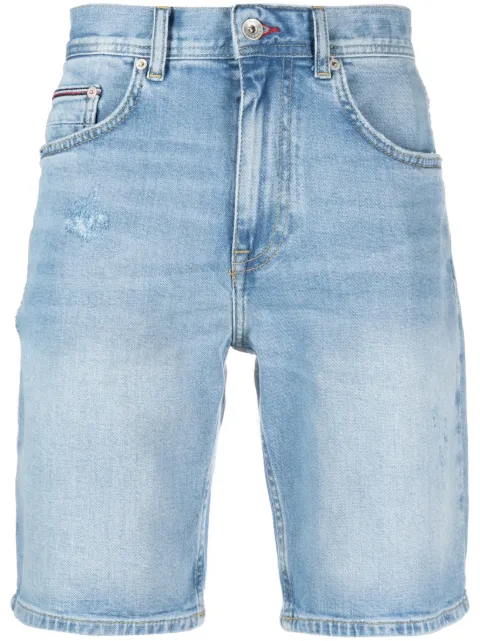 Tommy Hilfiger Brooklyn distressed denim shorts