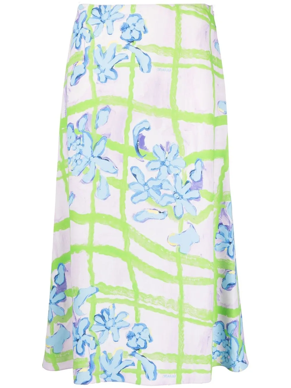 MARNI FLORAL-PRINT MAXI SKIRT