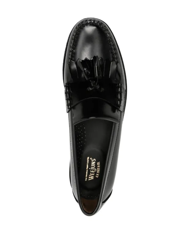 G.H.Bass Mocassim Com Detalhe De Tassel | Preto | FARFETCH BR