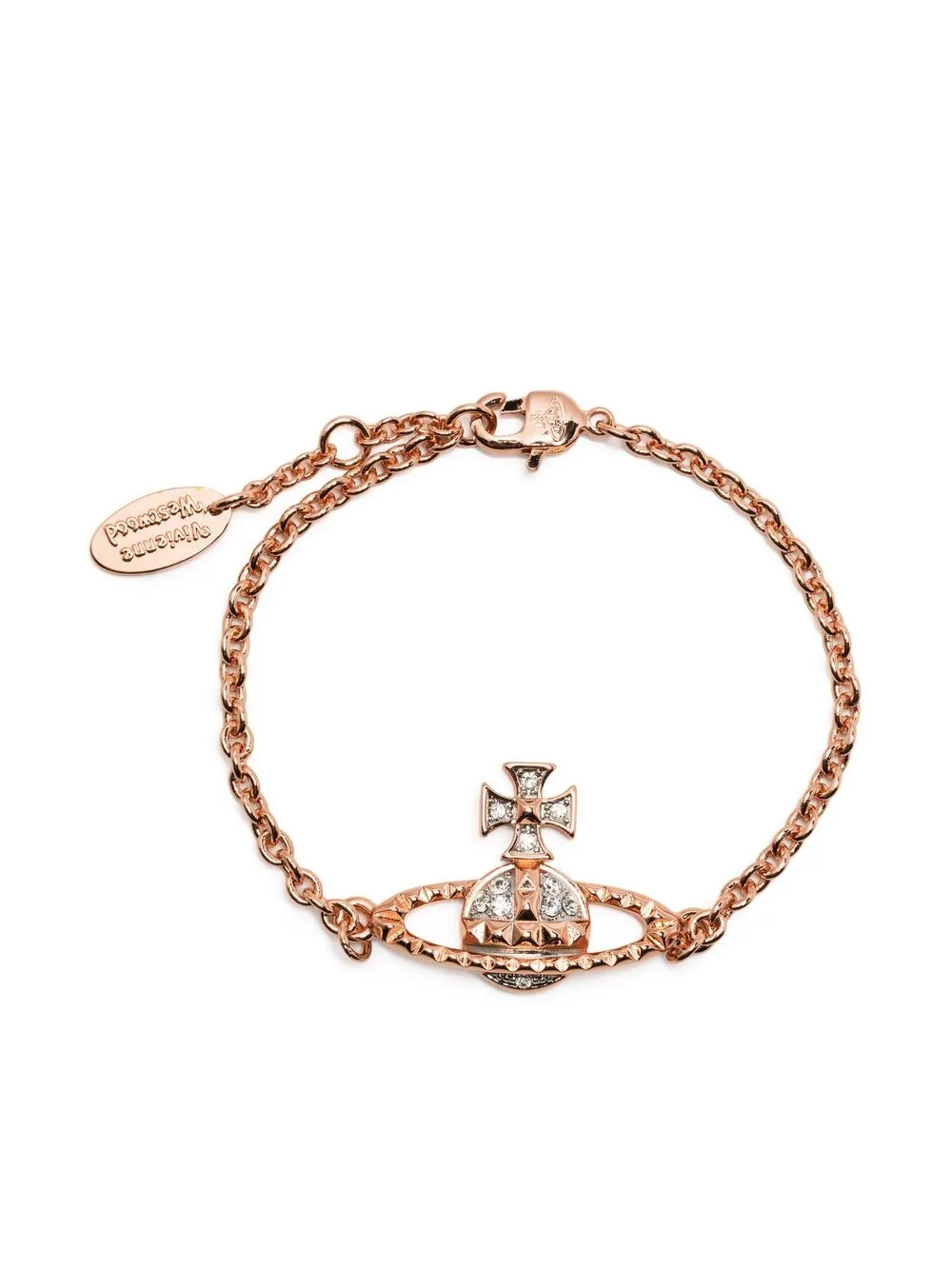 

Vivienne Westwood Orb-embellished chain bracelet - Pink