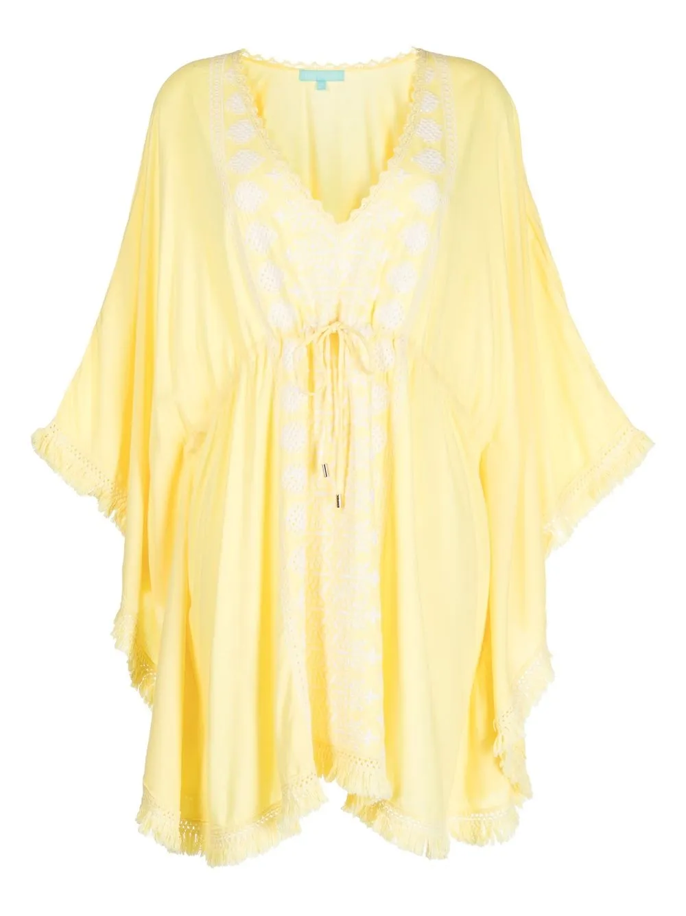 

Melissa Odabash floral-print kaftan - Yellow