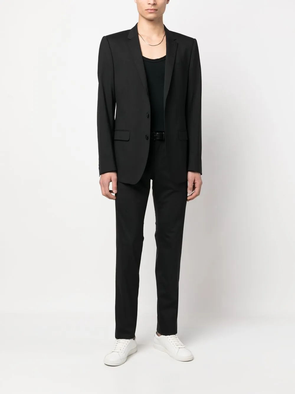 Shop Dolce & Gabbana Dg Essentials Single-breasted Suit In Black