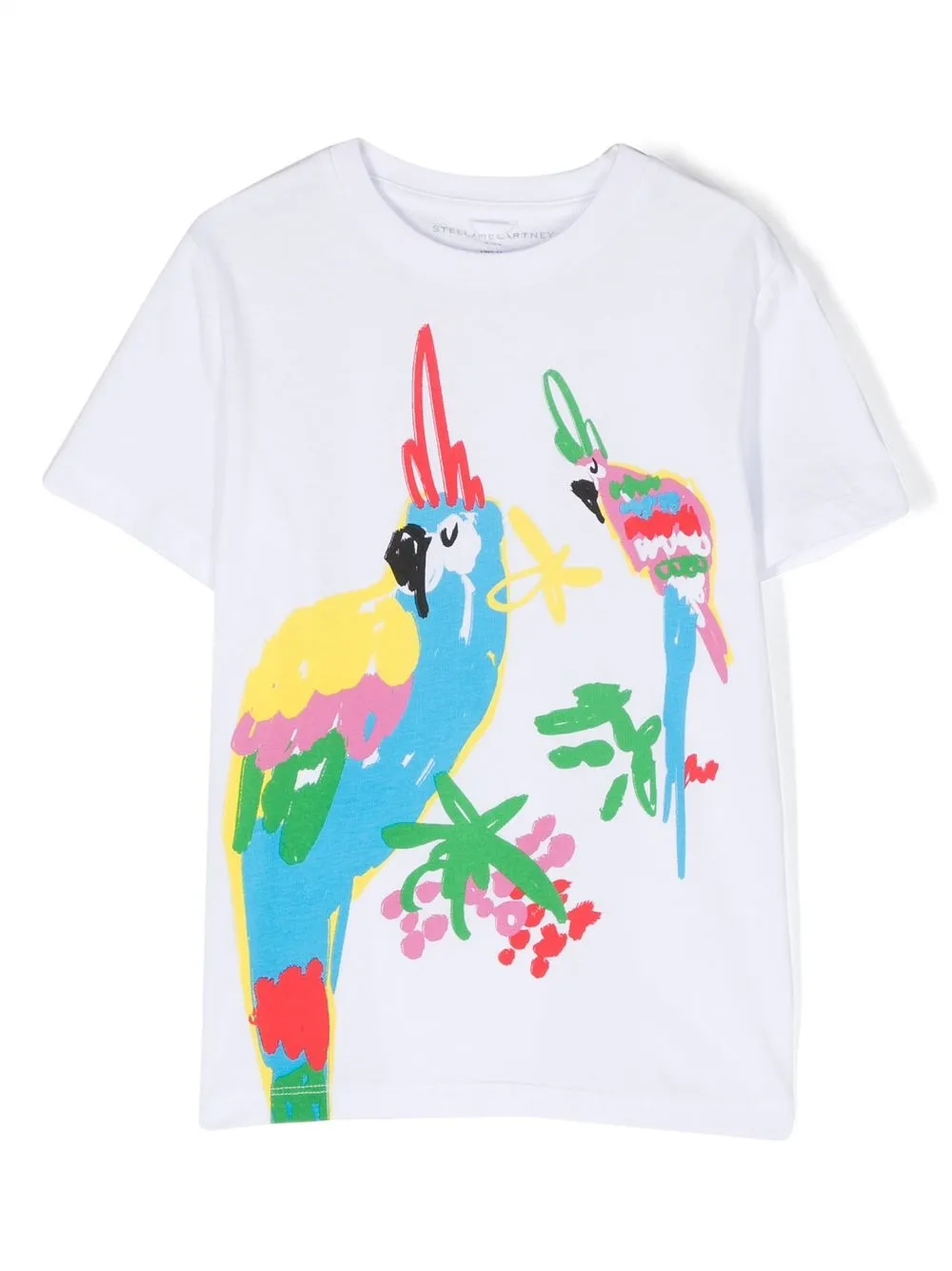 

Stella McCartney Kids parrot-print short-sleeve T-shirt - White