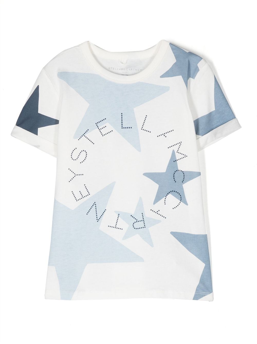 Stella Mccartney Kids' Star-print Short-sleeve T-shirt In White