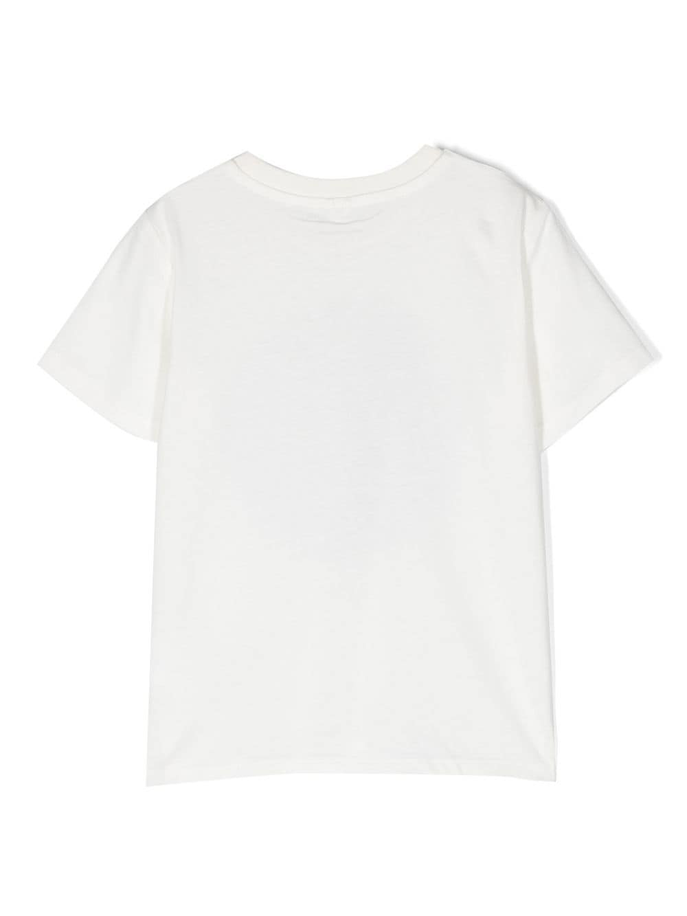 Shop Stella Mccartney Logo-print Short-sleeve T-shirt In White