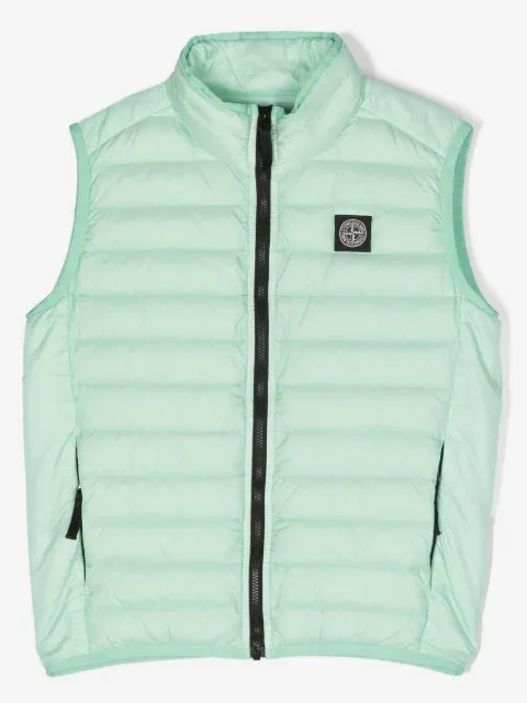 Stone Island Junior Gilet imbottito con applicazione
