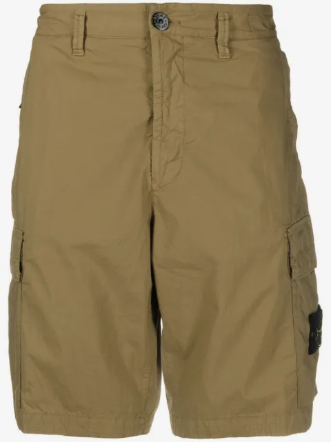 Stone Island side logo-patch bermuda shorts