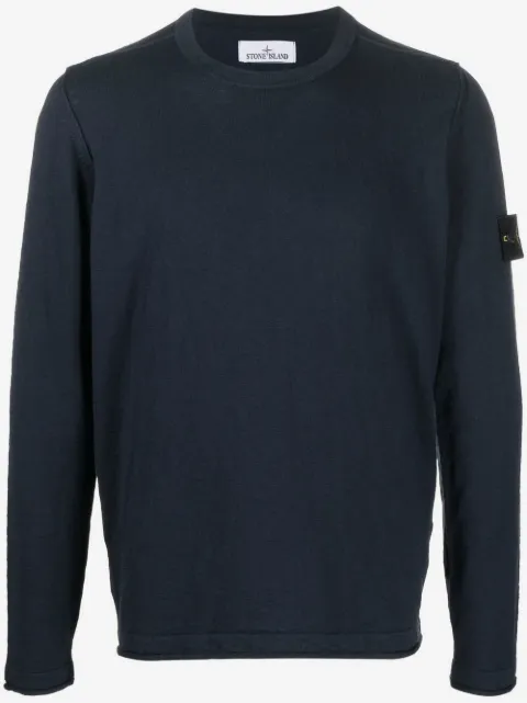 Stone Island pull à patch logo