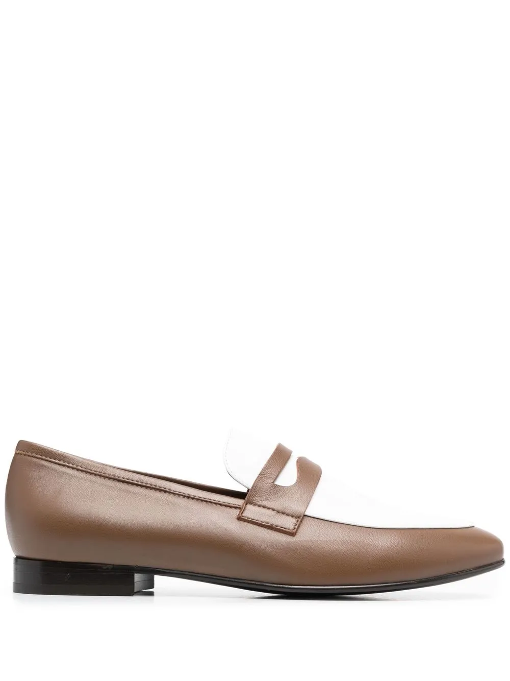 

Paul Warmer leather penny loafers - Brown