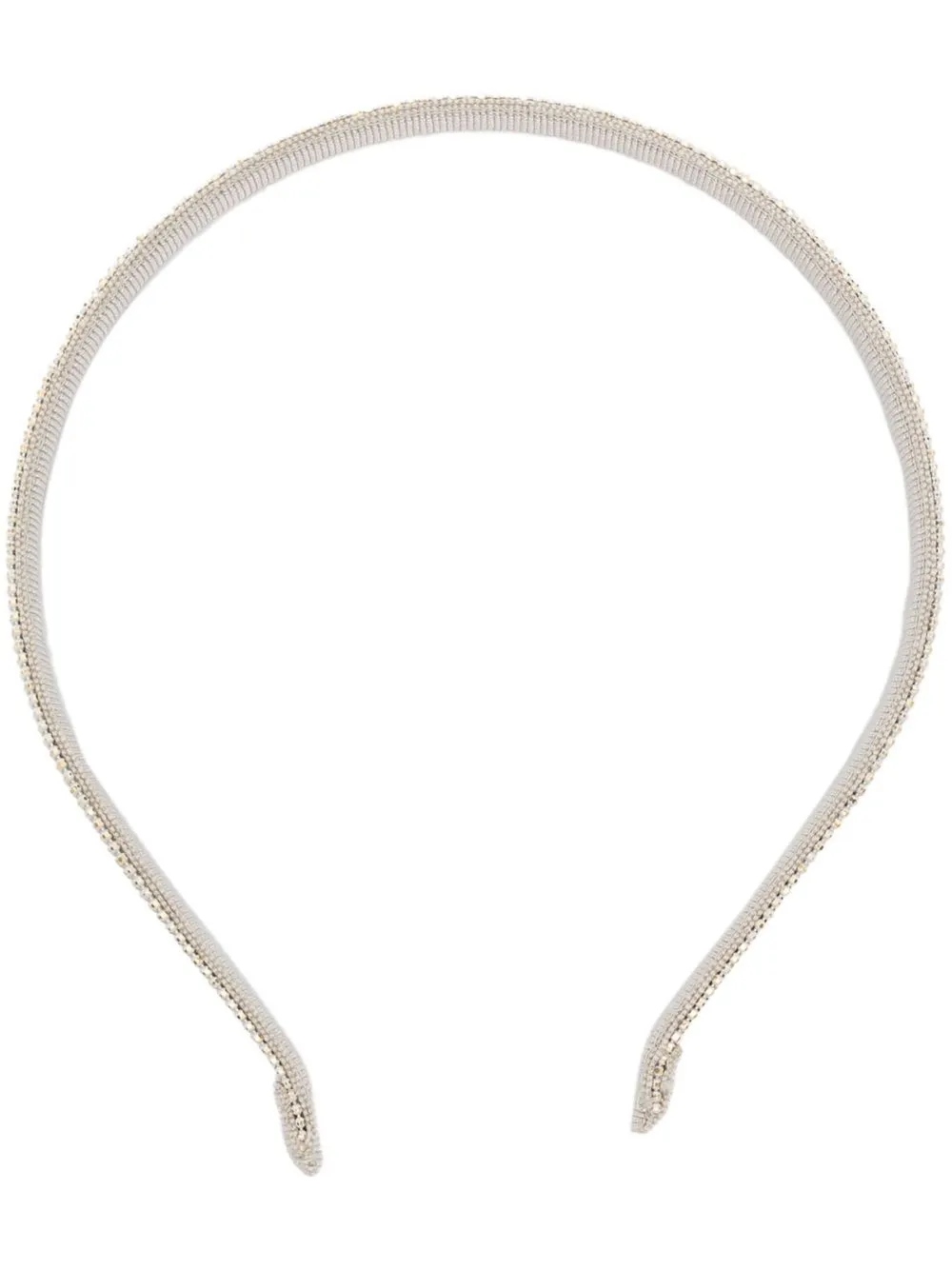 

Fabiana Filippi beaded thin headband - Grey