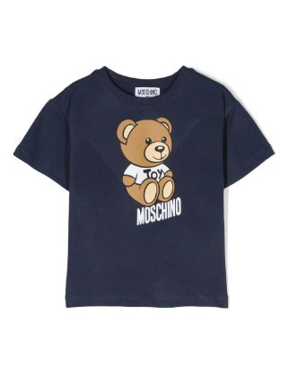 Moschino Kids Teddy Bear logo-print T-shirt - Farfetch