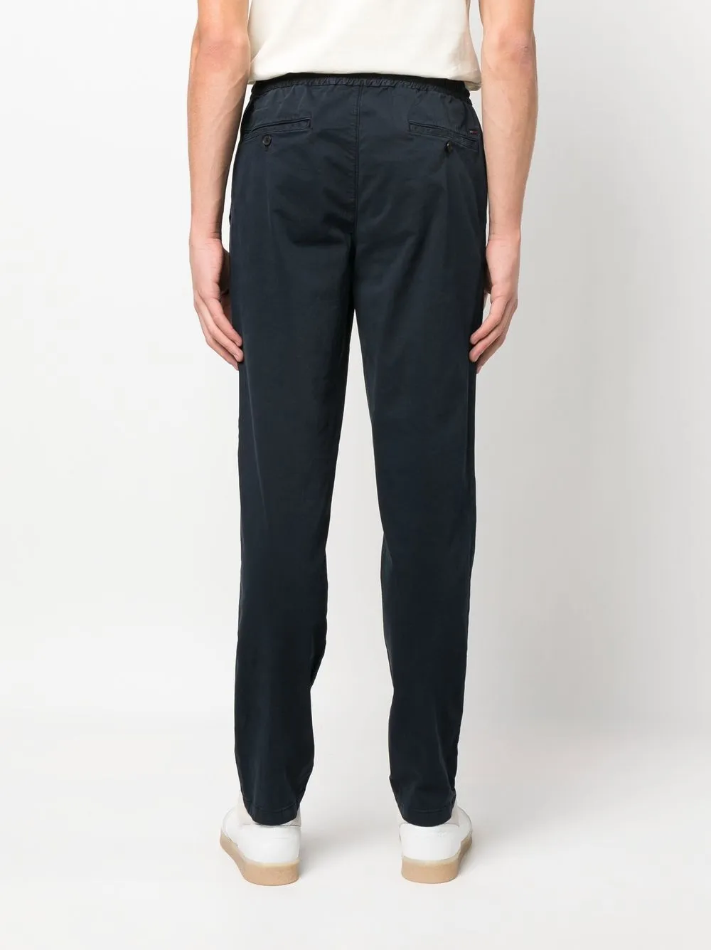 Shop Tommy Hilfiger Chelsea Straight-leg Trousers In Blau