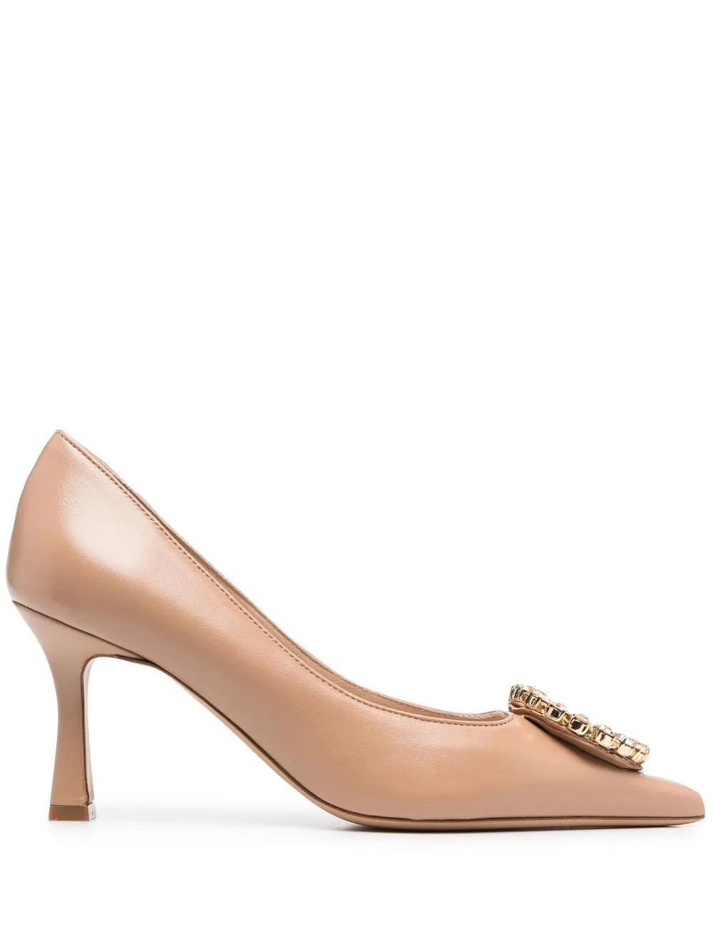 

Paul Warmer crystal-embellished pointed-toe pumps - Neutrals