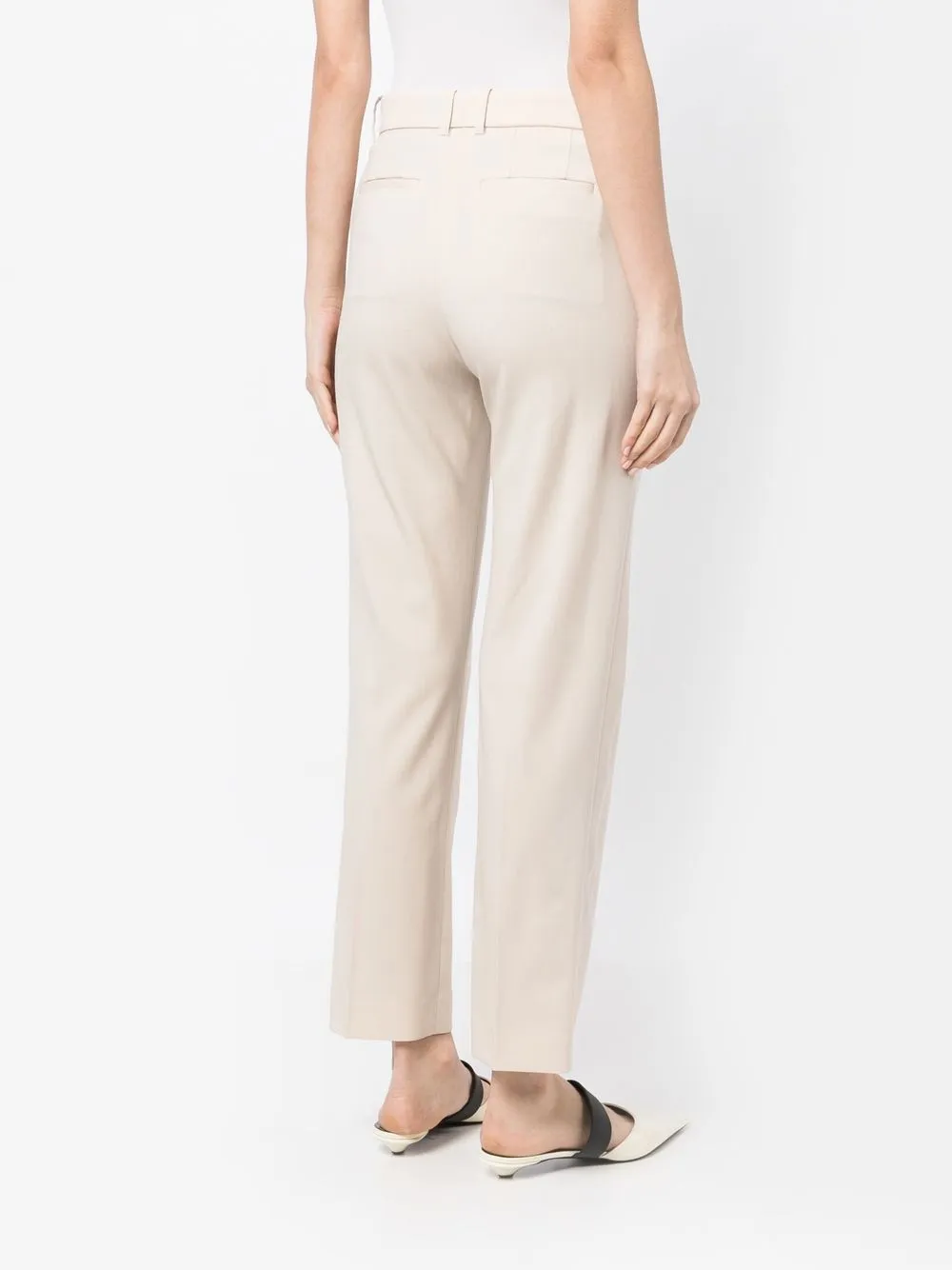 Shop Joseph Straight-leg Tailored Trousers In Neutrals
