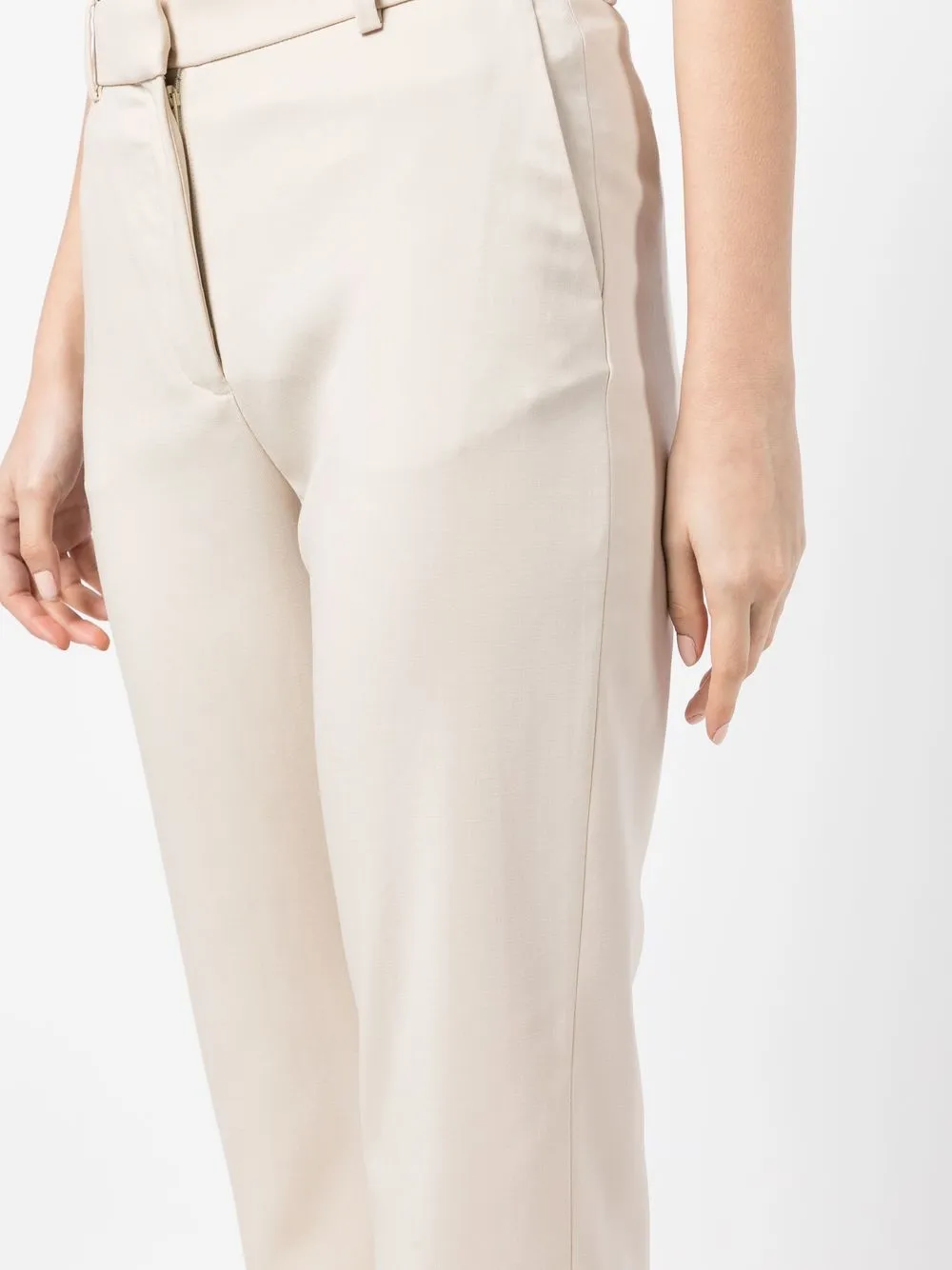 Shop Joseph Straight-leg Tailored Trousers In Neutrals