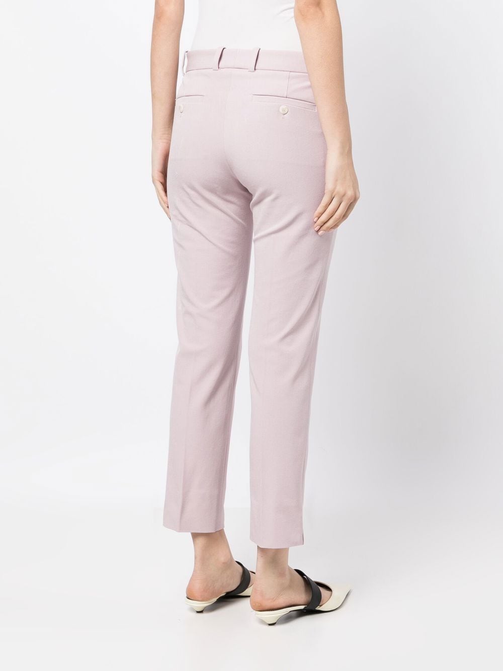 Shop Joseph Cropped Tailored Trousers In Purple