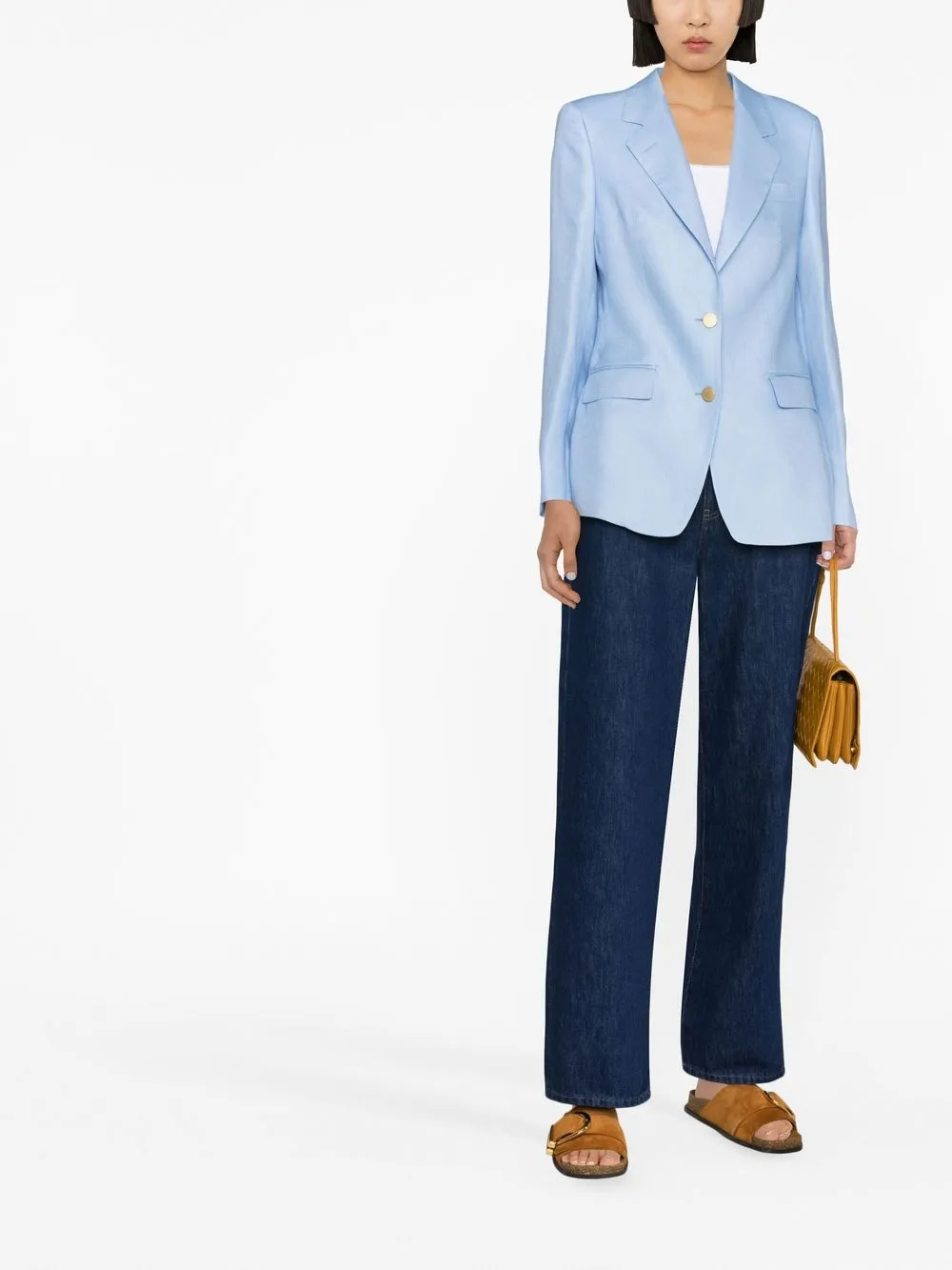 Tagliatore Blazer met enkele rij knopen - Blauw