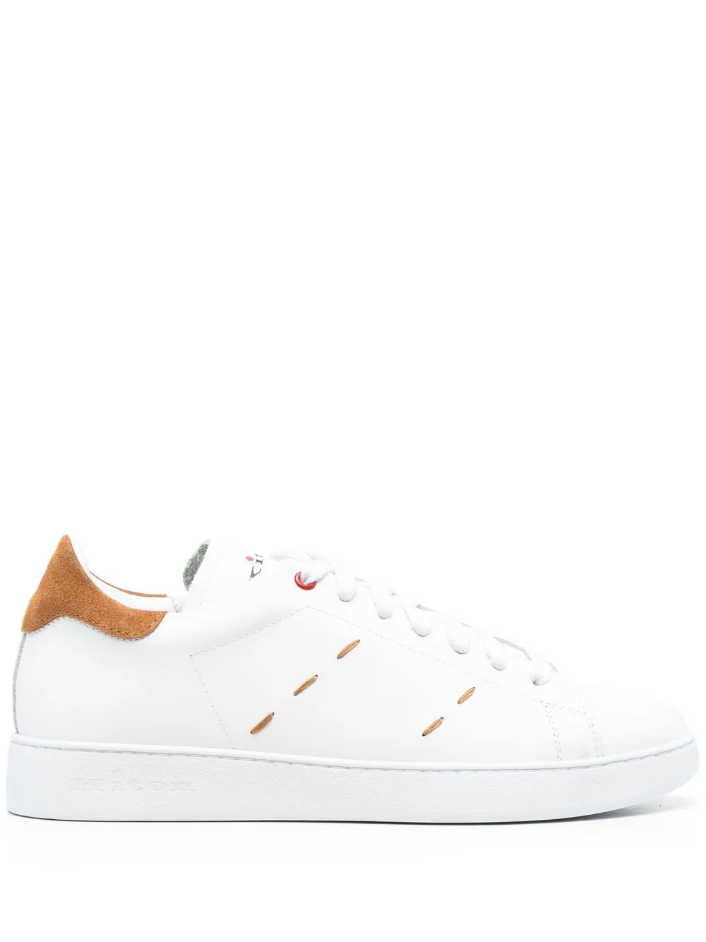 

Kiton contrasting-stitch low-top sneakers - White