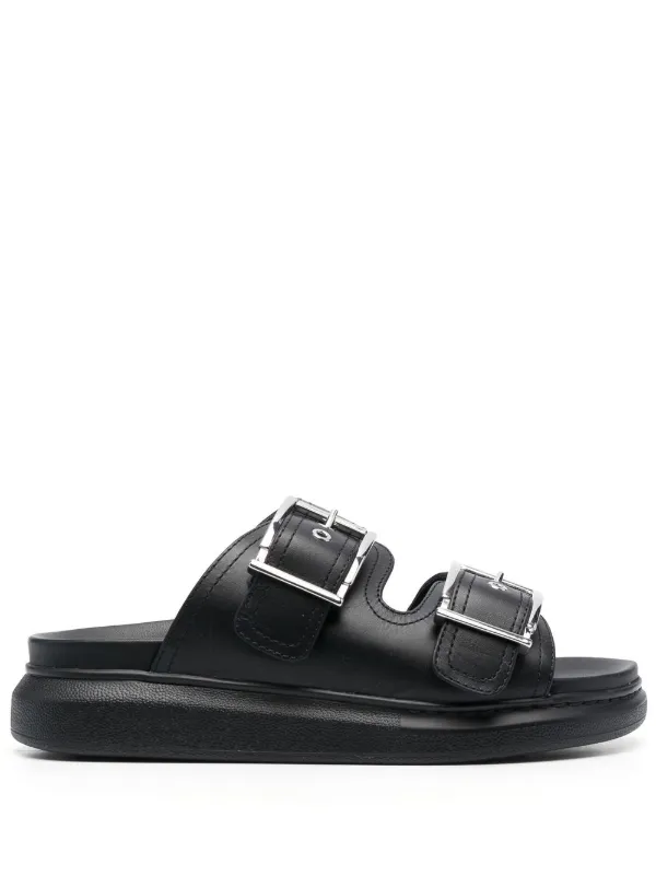 Double strap flat sandals on sale