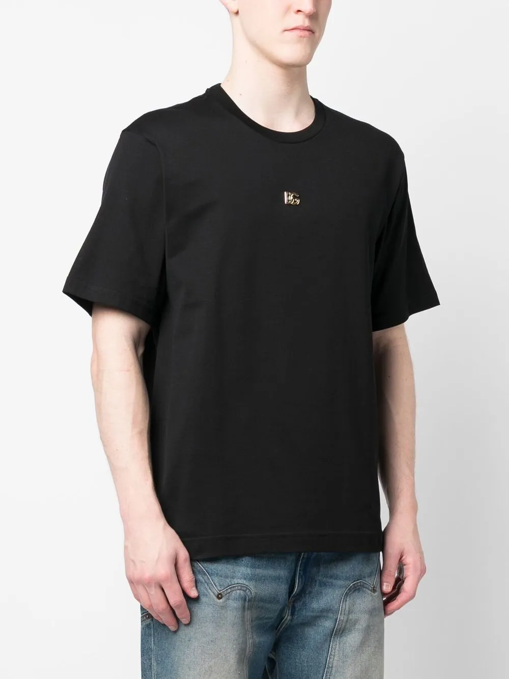 Dolce and gabbana logo plaque t shirt 2025