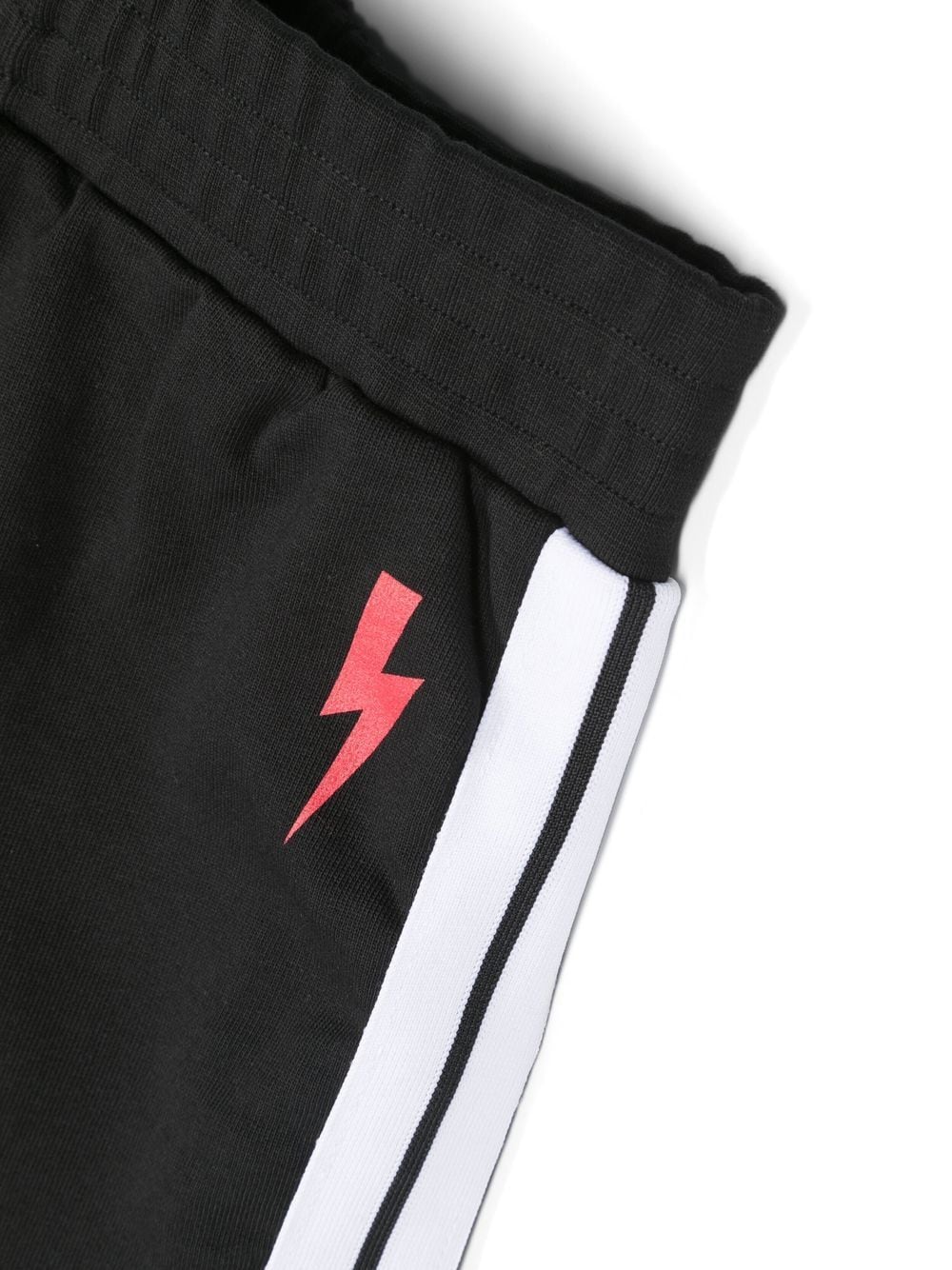 Shop Neil Barrett Logo-print Shorts In Black