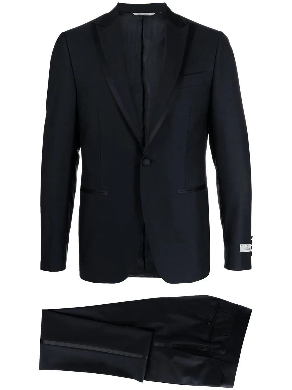 

Canali peak-lapel single-breasted suit - Blue
