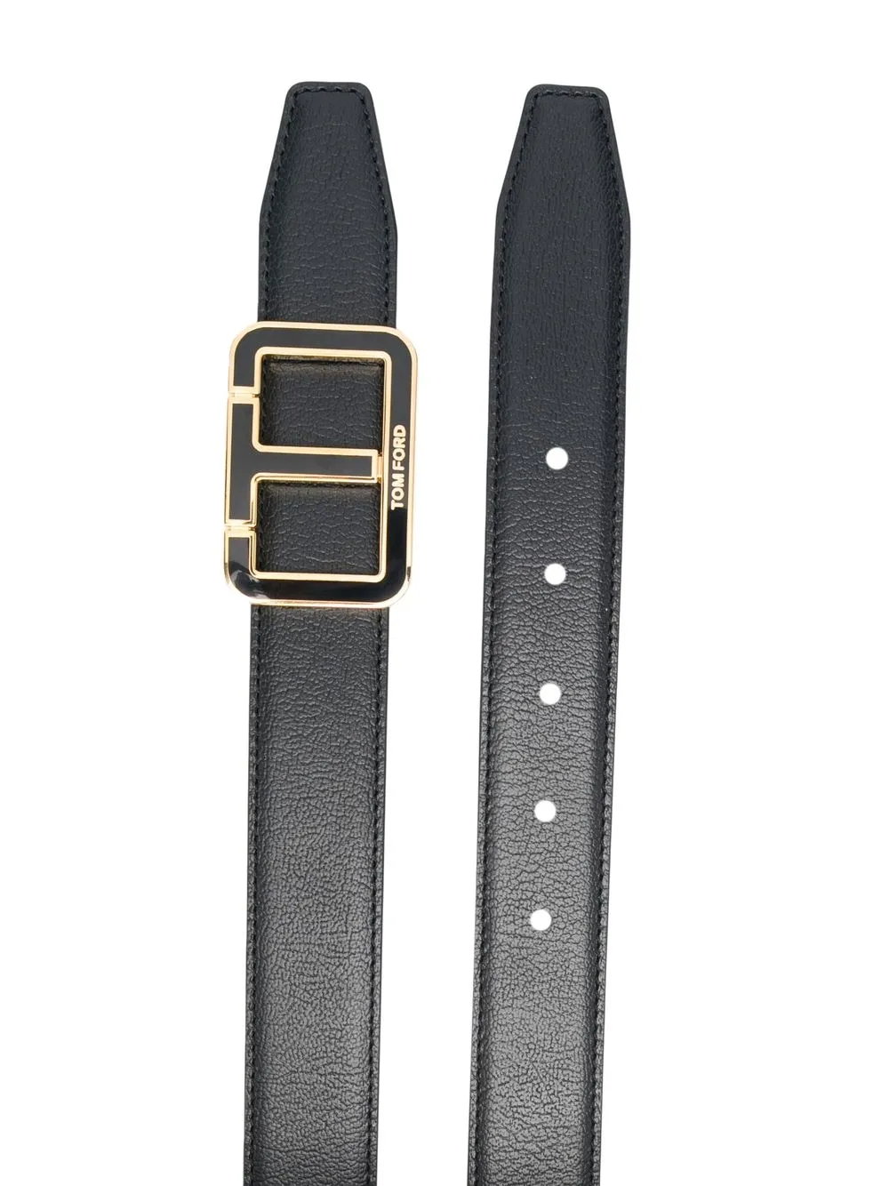 TOM FORD Leren gespriem - Zwart