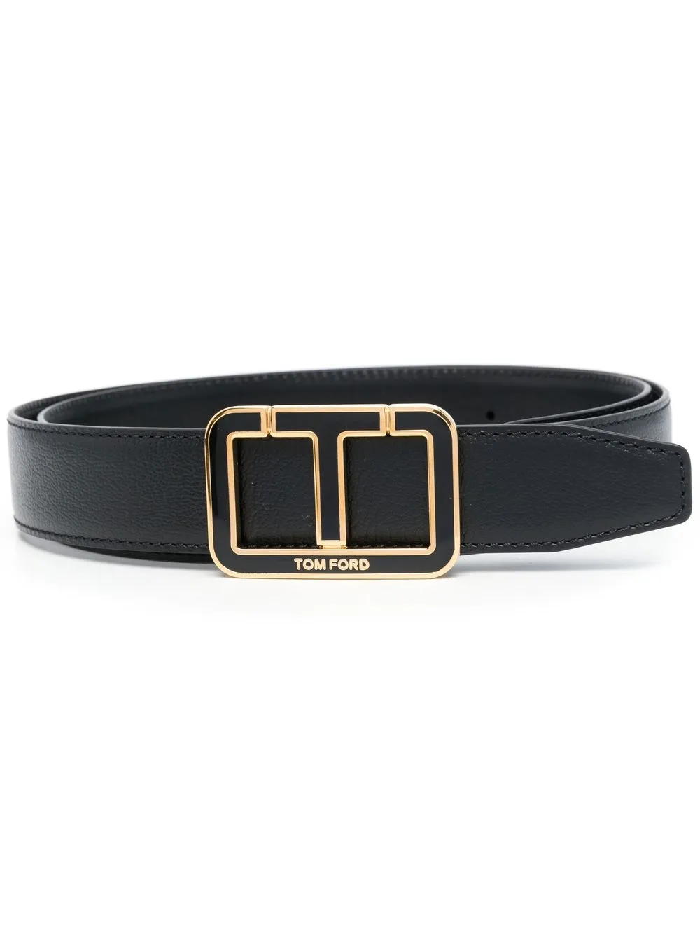 

TOM FORD buckle-fastening leather belt - Black