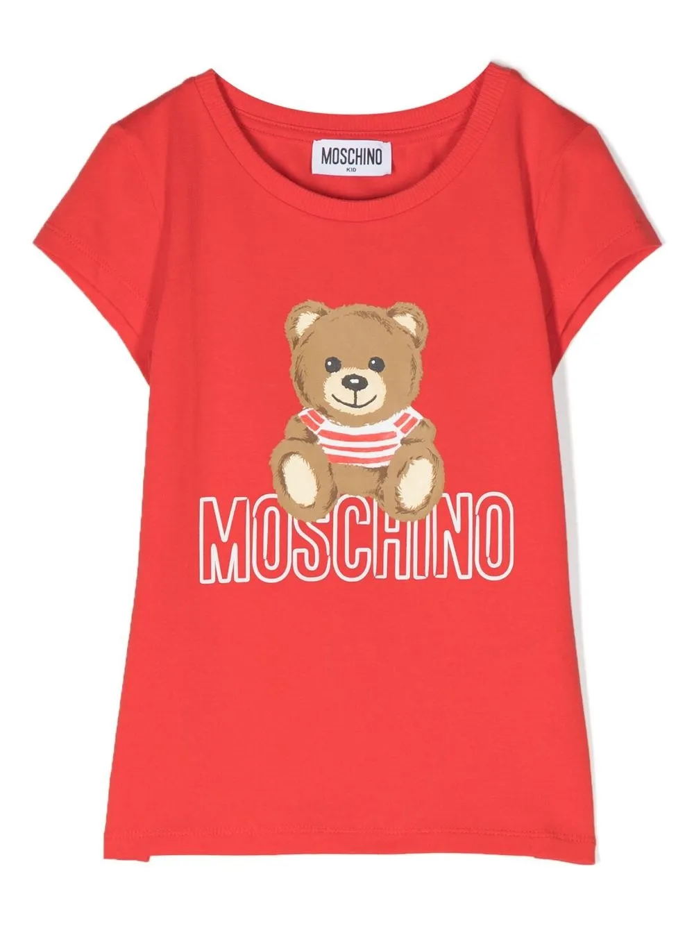 

Moschino Kids playera con motivo Teddy Bear - Rojo