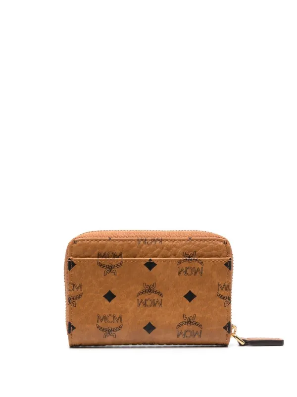 Mcm brown wallet hotsell