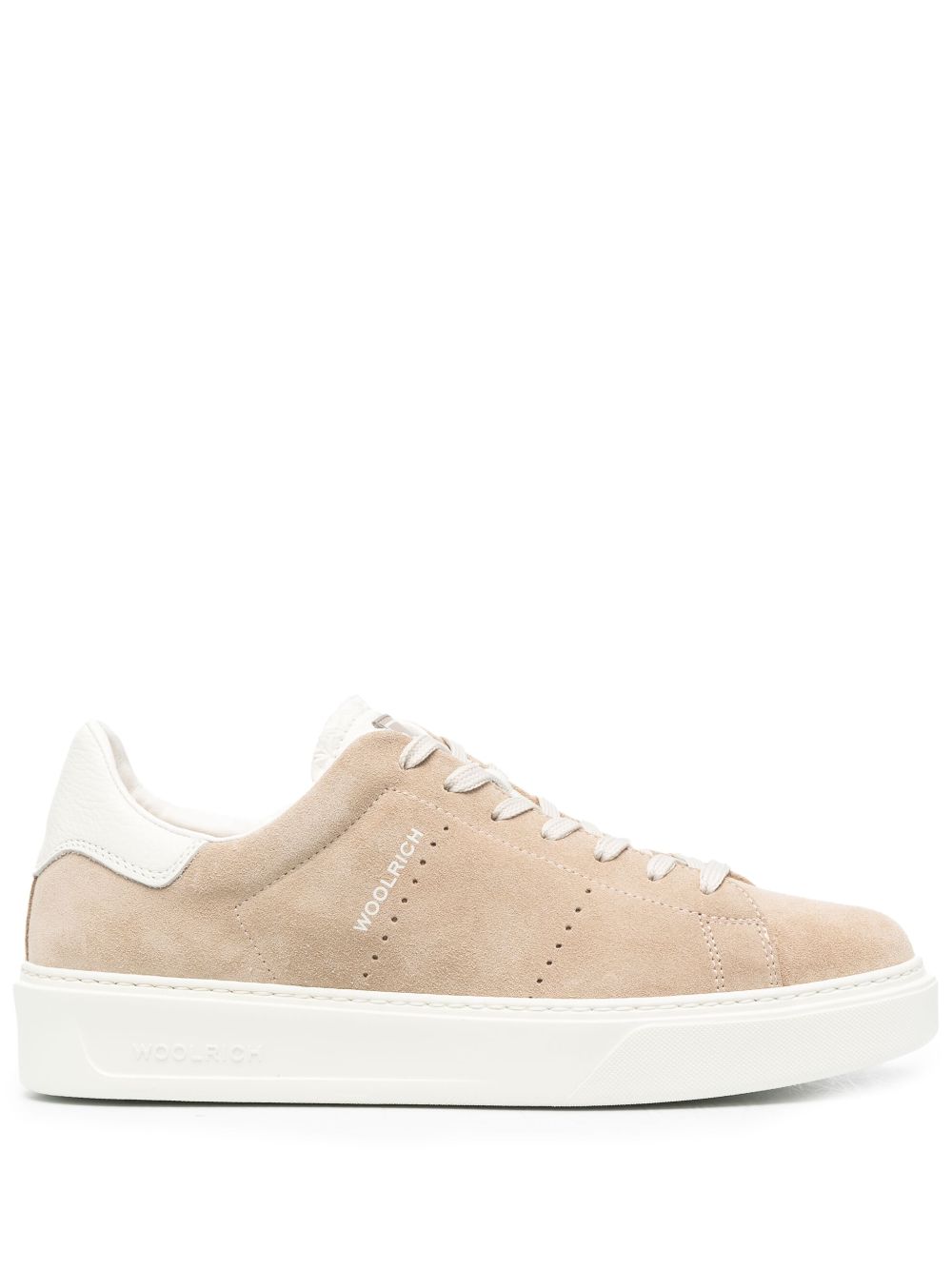 Woolrich Suede Classic Court Sneakers In Neutrals