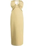 Jacquemus strapless cut-out dress - Green